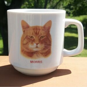 Vintage Morris the Cat 9 Lives White 10 oz Mug